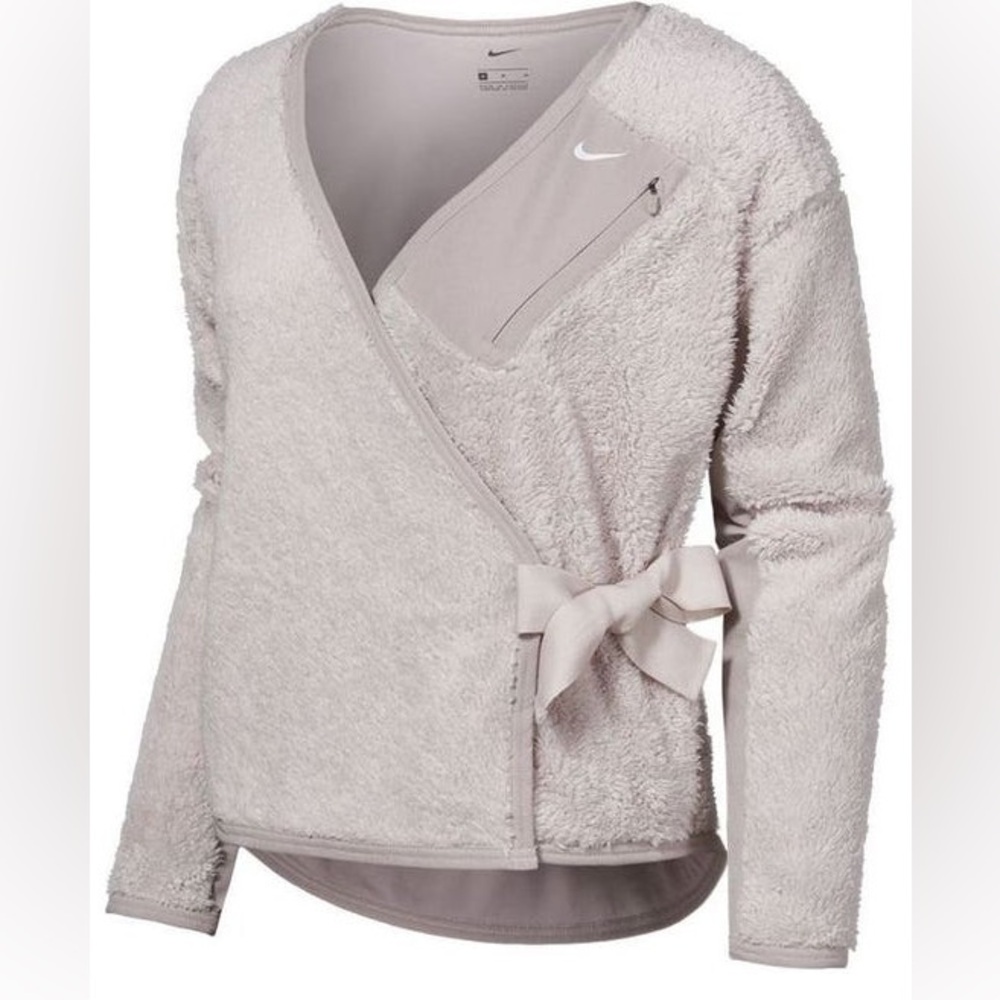(WMNS) Nike NK LS Shrpa Top Wrap 'Desert'